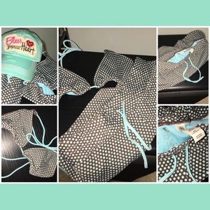 Athleta medium two piece with swim shorts